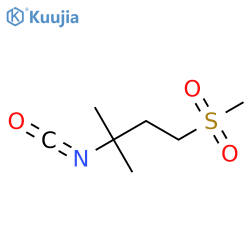 3-isocyanato-1-methanesulfonyl-3-methylbutane structure