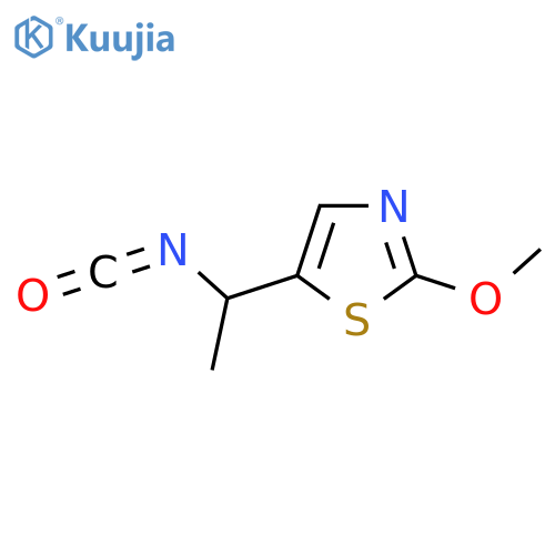 5-(1-isocyanatoethyl)-2-methoxy-1,3-thiazole structure