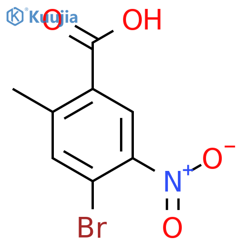 4-Bromo-2-methyl-5-nitrobenzoic acid structure