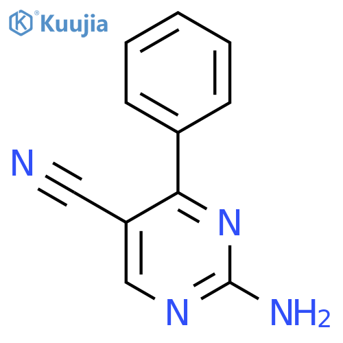 5-Pyrimidinecarbonitrile,2-amino-4-phenyl- structure