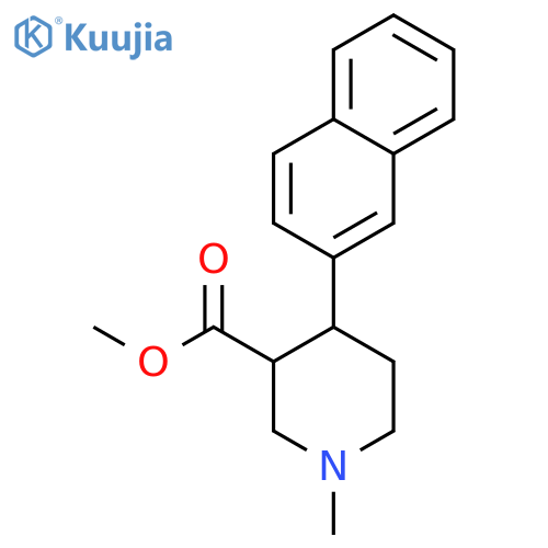 (3S,4S)-Methyl 1-methyl-4-(naphthalen-2-yl)piperidine-3-carboxylate structure