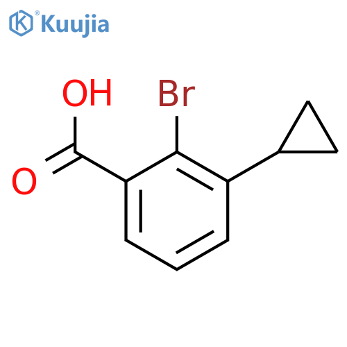 Benzoic acid, 2-bromo-3-cyclopropyl- structure