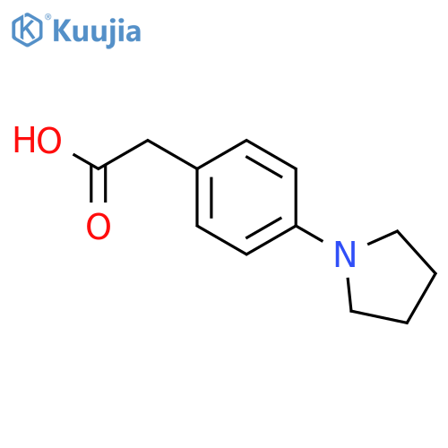 2-4-(pyrrolidin-1-yl)phenylacetic acid structure