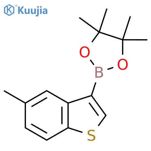 4,4,5,5-Tetramethyl-2-(5-methyl-1-benzothiophen-3-yl)-1,3,2-dioxaborolane structure