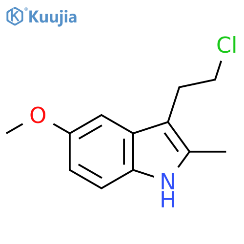3-(2-chloroethyl)-5-methoxy-2-methyl-1H-indole structure