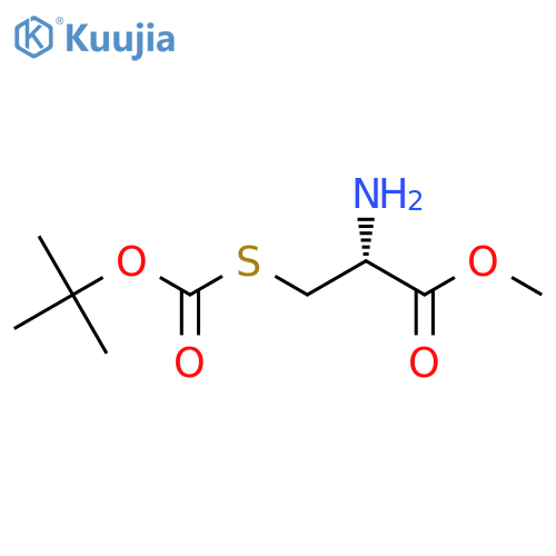 methyl (2R)-2-amino-3-{(tert-butoxy)carbonylsulfanyl}propanoate structure