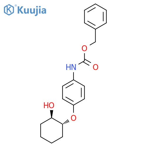 benzyl N-(4-{(1R,2R)-2-hydroxycyclohexyloxy}phenyl)carbamate structure