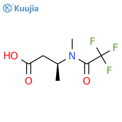 (3S)-3-(2,2,2-trifluoro-N-methylacetamido)butanoic acid structure
