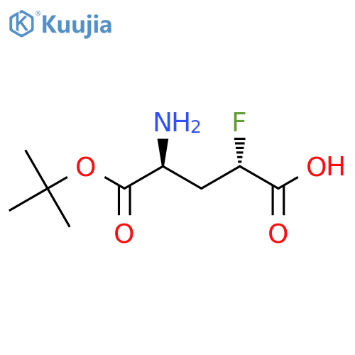 (2S,4S)-4-amino-5-(tert-butoxy)-2-fluoro-5-oxopentanoic acid structure