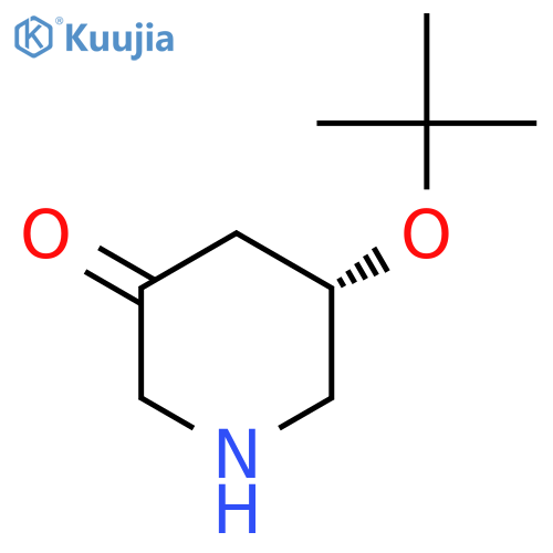 (5S)-5-(tert-butoxy)piperidin-3-one structure