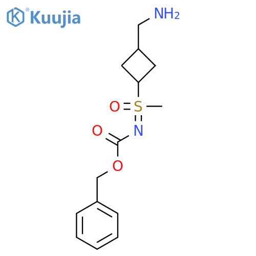 benzyl N-methyl(oxo)(1s,3s)-3-(aminomethyl)cyclobutyl-lambda6-sulfanylidenecarbamate structure