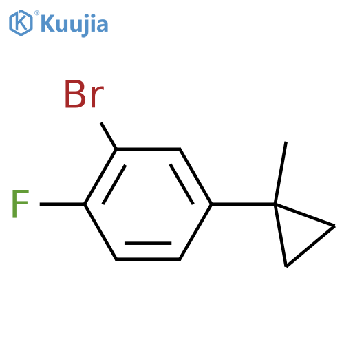 2-bromo-1-fluoro-4-(1-methylcyclopropyl)benzene structure