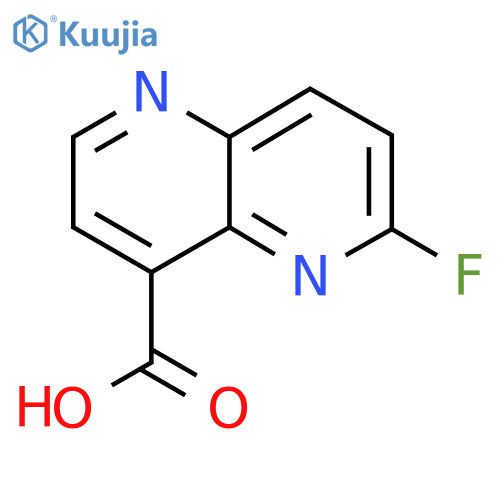 6-Fluoro-1,5-naphthyridine-4-carboxylic acid structure