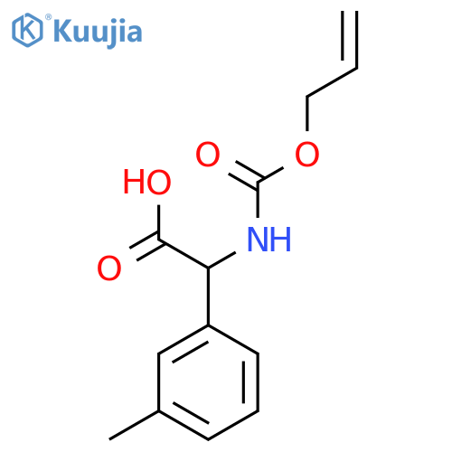 2-(3-Methylphenyl)-2-{[(prop-2-en-1-yloxy)carbonyl]amino}acetic acid structure