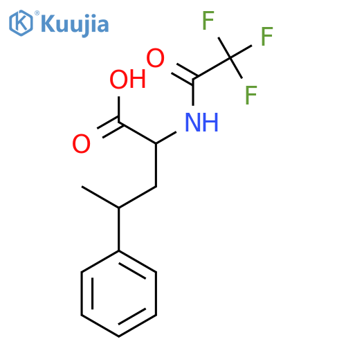 4-Phenyl-2-(2,2,2-trifluoroacetamido)pentanoic acid structure