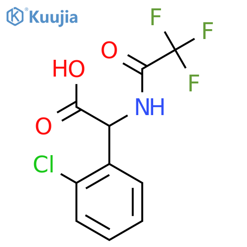 2-(2-Chlorophenyl)-2-(2,2,2-trifluoroacetamido)acetic acid structure
