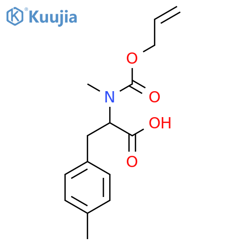 2-{Methyl[(prop-2-en-1-yloxy)carbonyl]amino}-3-(4-methylphenyl)propanoic acid structure