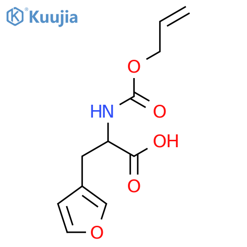 3-(Furan-3-yl)-2-{[(prop-2-en-1-yloxy)carbonyl]amino}propanoic acid structure
