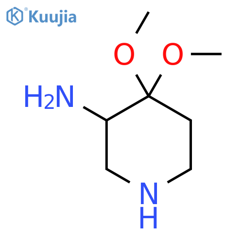 4,4-Dimethoxypiperidin-3-amine structure