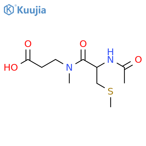 3-2-acetamido-N-methyl-3-(methylsulfanyl)propanamidopropanoic acid structure