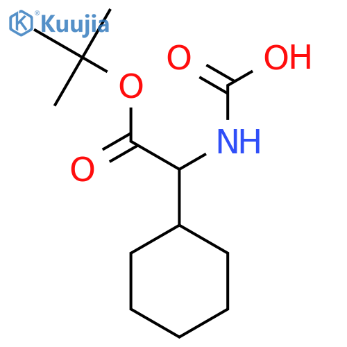 2-(tert-butoxy)-1-cyclohexyl-2-oxoethylcarbamic acid structure