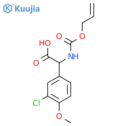 2-(3-chloro-4-methoxyphenyl)-2-{(prop-2-en-1-yloxy)carbonylamino}acetic acid structure