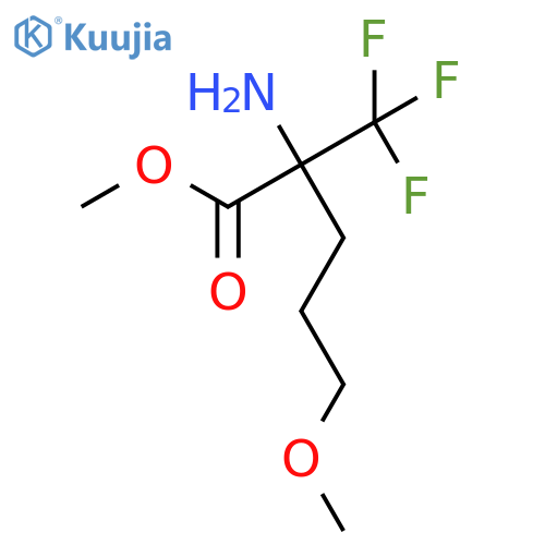 Methyl 2-amino-5-methoxy-2-(trifluoromethyl)pentanoate structure
