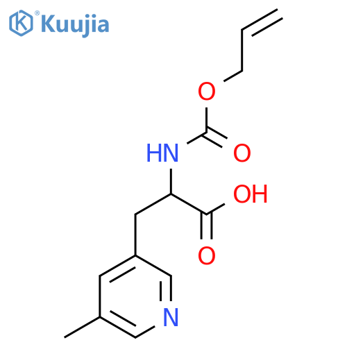 3-(5-methylpyridin-3-yl)-2-{(prop-2-en-1-yloxy)carbonylamino}propanoic acid structure