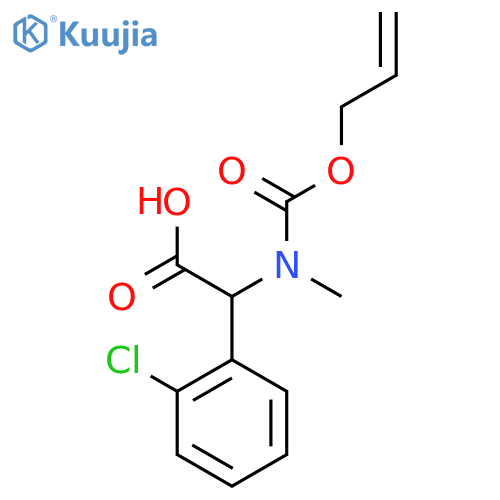 2-(2-chlorophenyl)-2-{methyl(prop-2-en-1-yloxy)carbonylamino}acetic acid structure