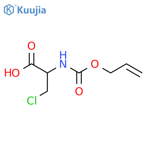 3-chloro-2-{(prop-2-en-1-yloxy)carbonylamino}propanoic acid structure