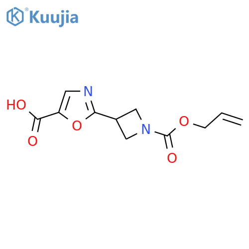 2-{1-(prop-2-en-1-yloxy)carbonylazetidin-3-yl}-1,3-oxazole-5-carboxylic acid structure