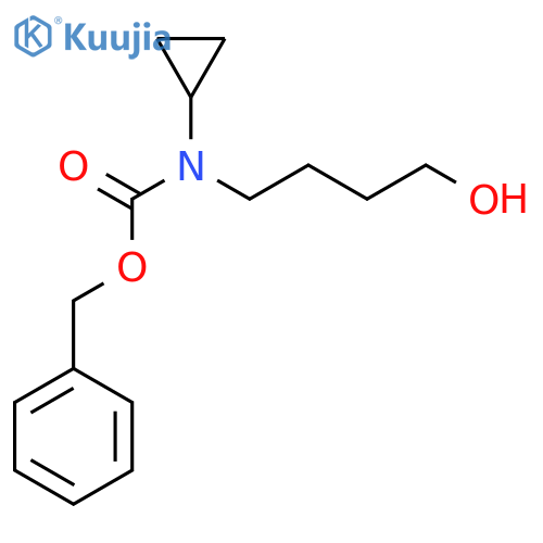 benzyl N-cyclopropyl-N-(4-hydroxybutyl)carbamate structure