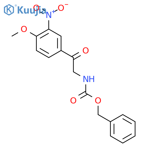 benzyl N-[2-(4-methoxy-3-nitrophenyl)-2-oxoethyl]carbamate structure