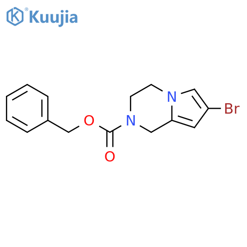 benzyl 7-bromo-1H,2H,3H,4H-pyrrolo1,2-apyrazine-2-carboxylate structure