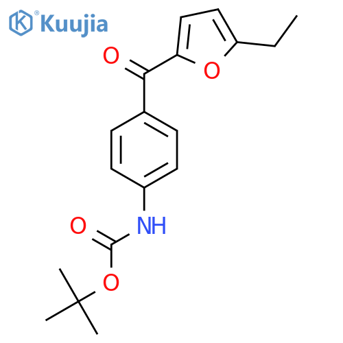 tert-butyl N-4-(5-ethylfuran-2-carbonyl)phenylcarbamate structure
