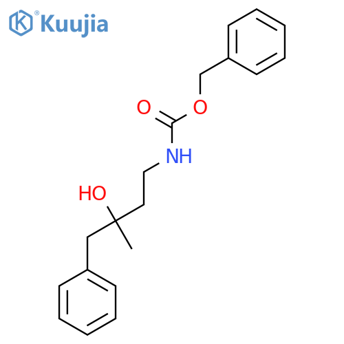 benzyl N-(3-hydroxy-3-methyl-4-phenylbutyl)carbamate structure