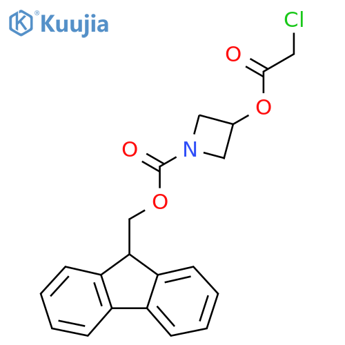 (9H-fluoren-9-yl)methyl 3-(2-chloroacetyl)oxyazetidine-1-carboxylate structure