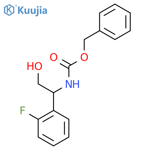 benzyl N-1-(2-fluorophenyl)-2-hydroxyethylcarbamate structure