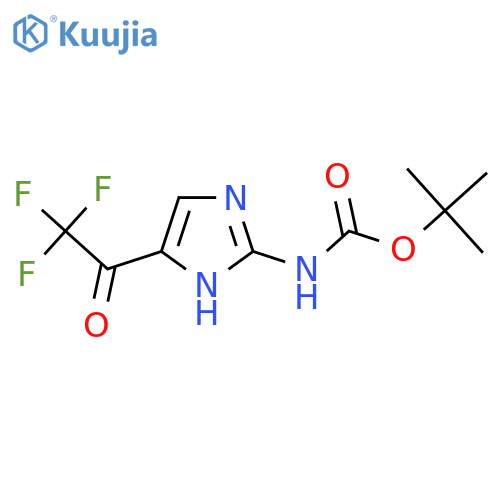 tert-butyl N-[5-(2,2,2-trifluoroacetyl)-1H-imidazol-2-yl]carbamate structure