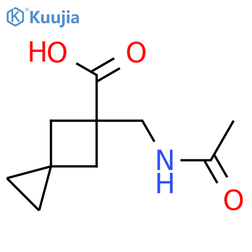 5-(acetamidomethyl)spiro2.3hexane-5-carboxylic acid structure