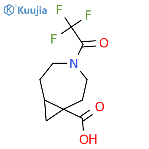 4-(2,2,2-trifluoroacetyl)-4-azabicyclo5.1.0octane-1-carboxylic acid structure