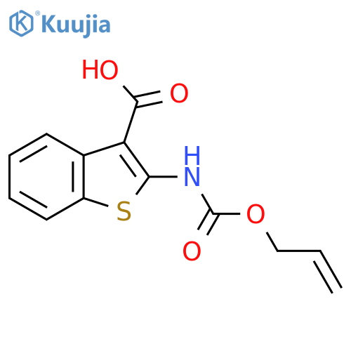 2-{[(Prop-2-en-1-yloxy)carbonyl]amino}-1-benzothiophene-3-carboxylic acid structure