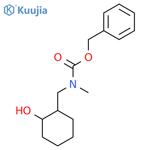 benzyl N-[(2-hydroxycyclohexyl)methyl]-N-methylcarbamate structure