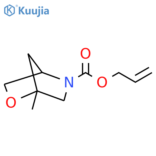 prop-2-en-1-yl 1-methyl-2-oxa-5-azabicyclo2.2.1heptane-5-carboxylate structure