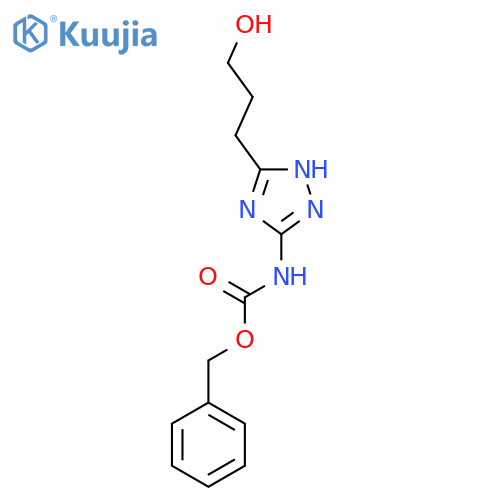 benzyl N-[5-(3-hydroxypropyl)-4H-1,2,4-triazol-3-yl]carbamate structure