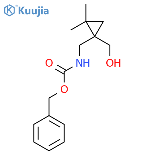 benzyl N-{1-(hydroxymethyl)-2,2-dimethylcyclopropylmethyl}carbamate structure