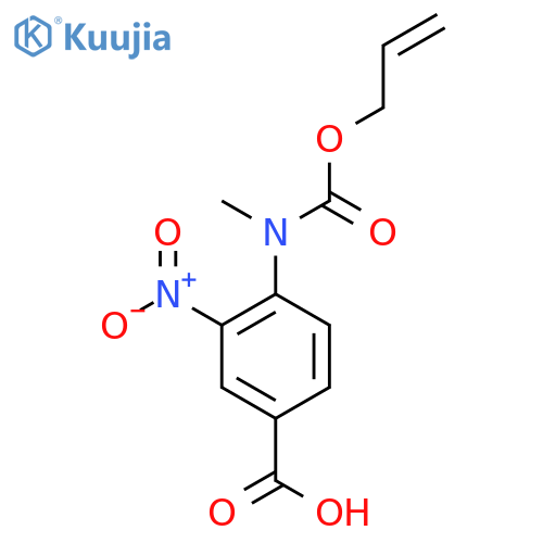 4-{Methyl[(prop-2-en-1-yloxy)carbonyl]amino}-3-nitrobenzoic acid structure