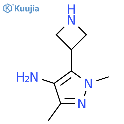 5-(azetidin-3-yl)-1,3-dimethyl-1H-pyrazol-4-amine structure