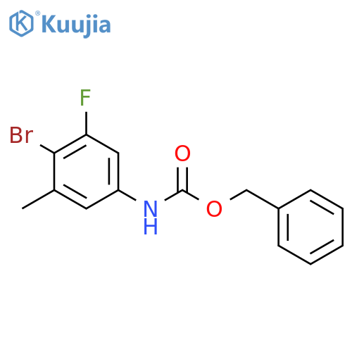 benzyl N-(4-bromo-3-fluoro-5-methylphenyl)carbamate structure