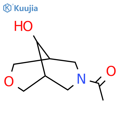 1-{9-hydroxy-3-oxa-7-azabicyclo3.3.1nonan-7-yl}ethan-1-one structure